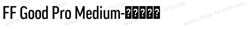 FF Good Pro Medium字体转换